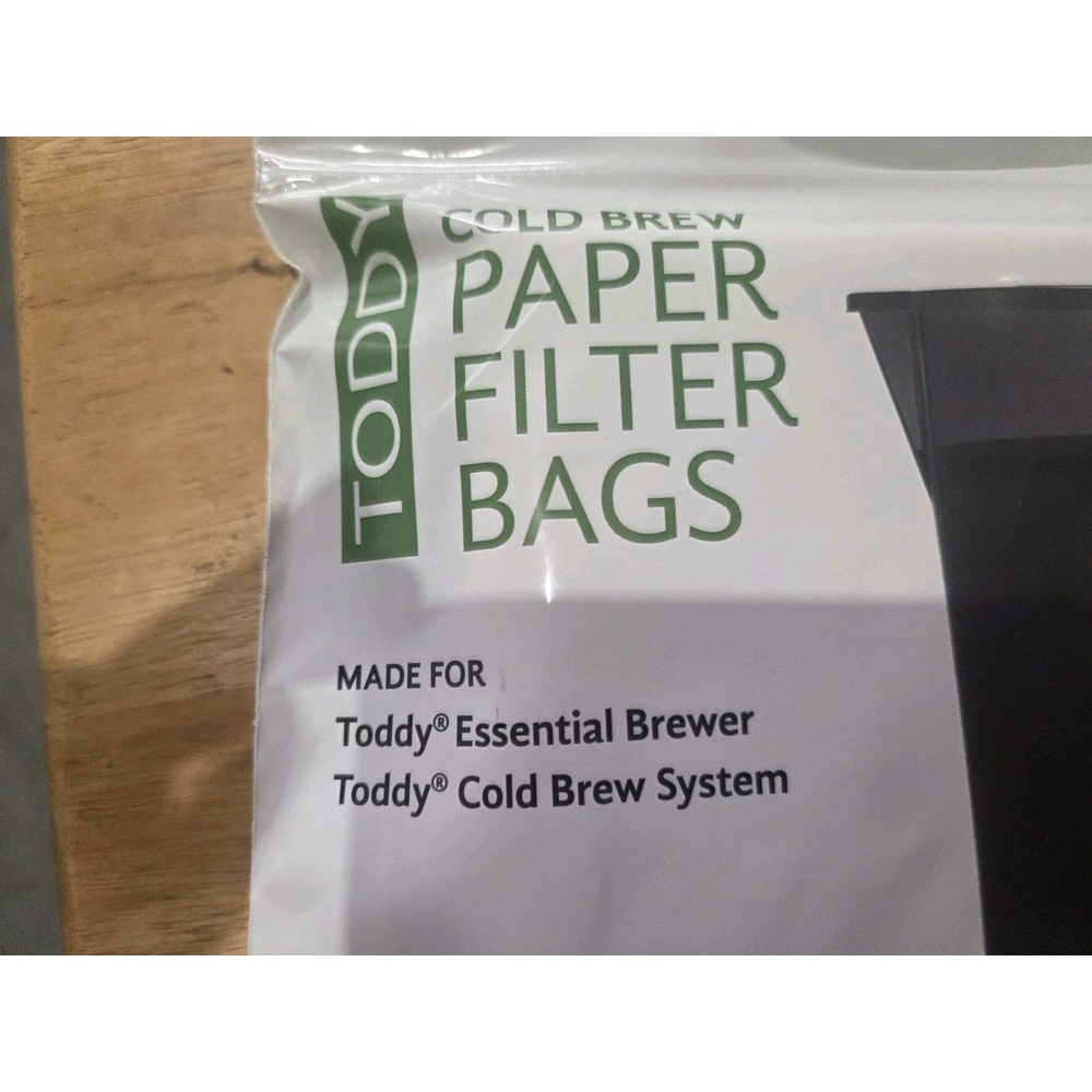 3 Packs Of Toddy Cold Brew Paper Filter Bags 20 Count Each OS Filters 60 Total